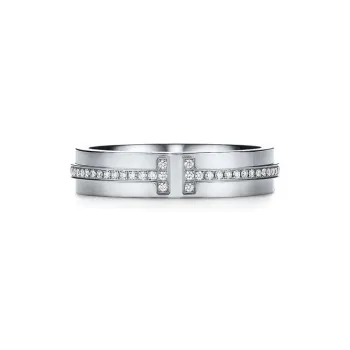 TIFFANY & CO. T Rings Men White Gold