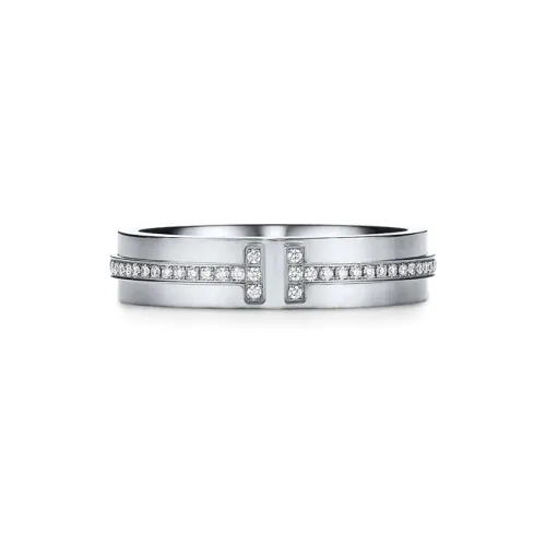 TIFFANY & CO. T Rings Men White Gold