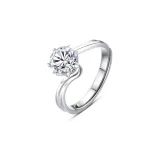 In The Name of Love Moissanite Ring, Style 2