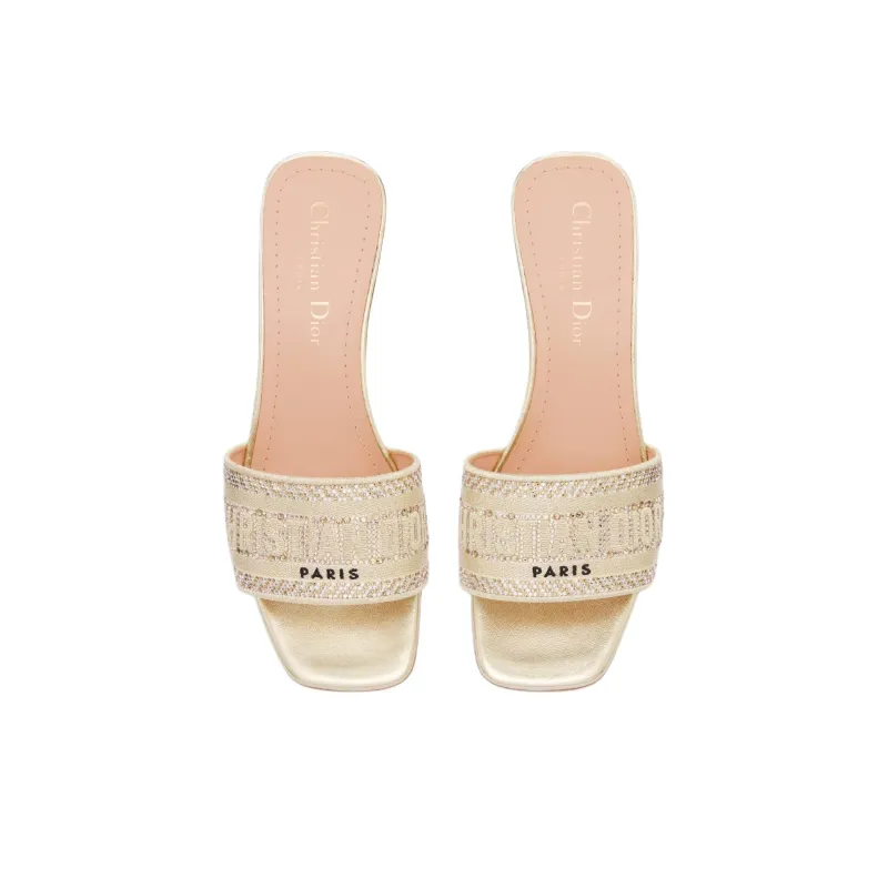 DIOR Dway Slide Slippers Women's Beige-4