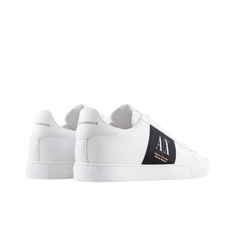 ARMANI EXCHANGE Logo-patch Leather Sneakers-4