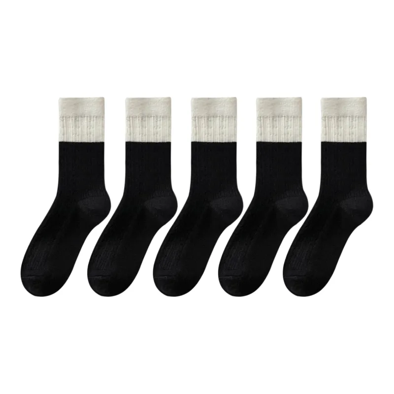 XXLLG Mid Calf Socks Women's 5 Pack-13