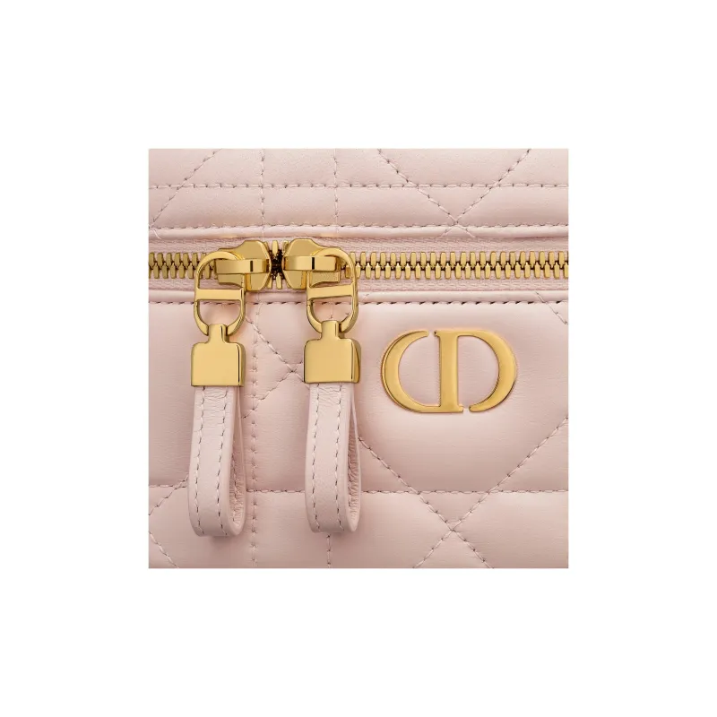 DIOR Caro Sheepskin Box Bag, Shoulder Bag, Crossbody Bag, Handbag Mini Women's Rouge Pink-4