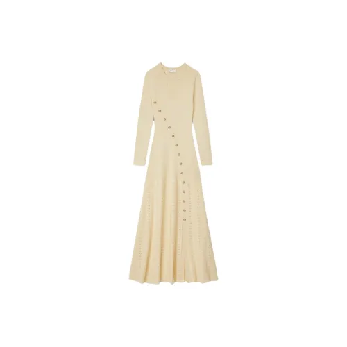 Sandro Long-Sleeved Dresses Women's Beige