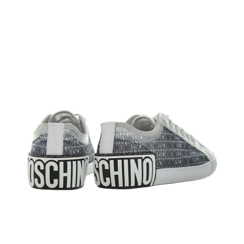 MOSCHINO Lost And Found Web Lace Up Sneakers-4
