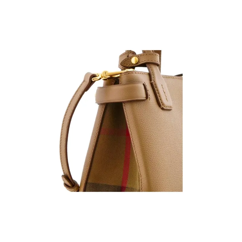 Burberry Grain Leather Shoulder Bag, Crossbody Bag, Handbag Women's Ostrich Color-6