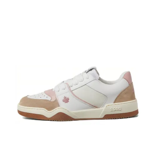 DSQUARED 2 Skateboard Shoes Women's Low-Top Brown Pink