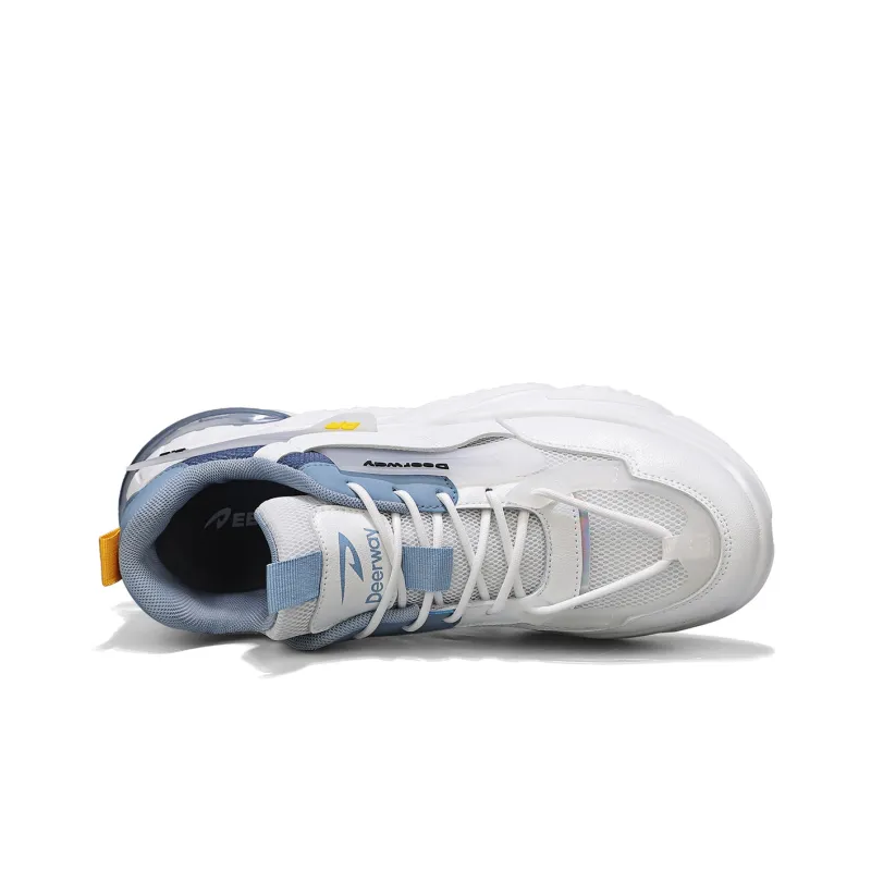DEERWAY Cushioning Anti-Slip Wear-Resistant Breathable Coverage Balance Lightweight Low-Top Chunky Sneakers Men's-3
