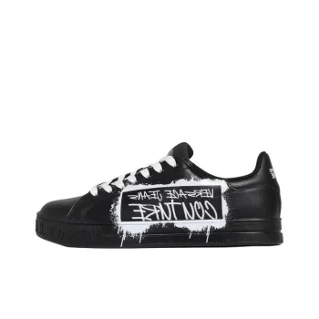 VERSACE JEANS COUTURE Low Top Skateboard Shoes Men's Black