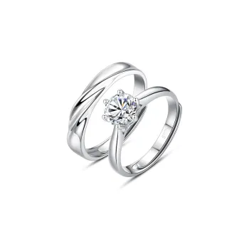 Asia Star Sterling Silver Rings Unisex