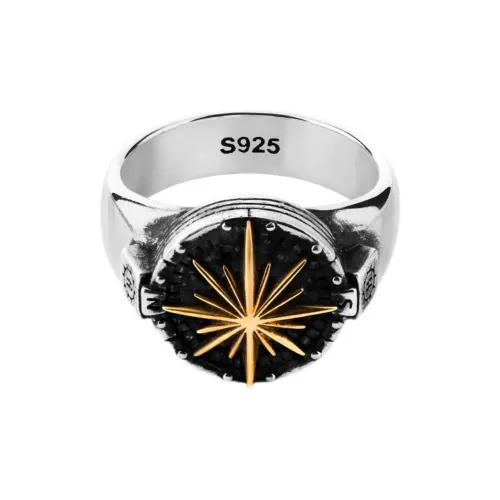 ROCK&RIDE 925 Sterling Silver Rings Men's