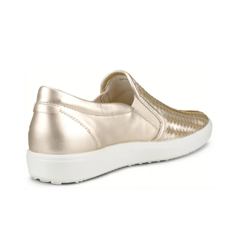 Ecco Casual Single Shoes Women's White Gold-2