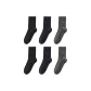 2 Black, 2 Navy Blue, 2 Dark Gray