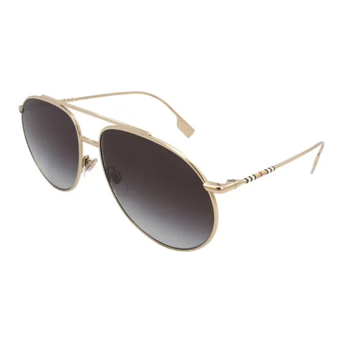 Burberry Metal Aviator Sunglasses Women's Gold