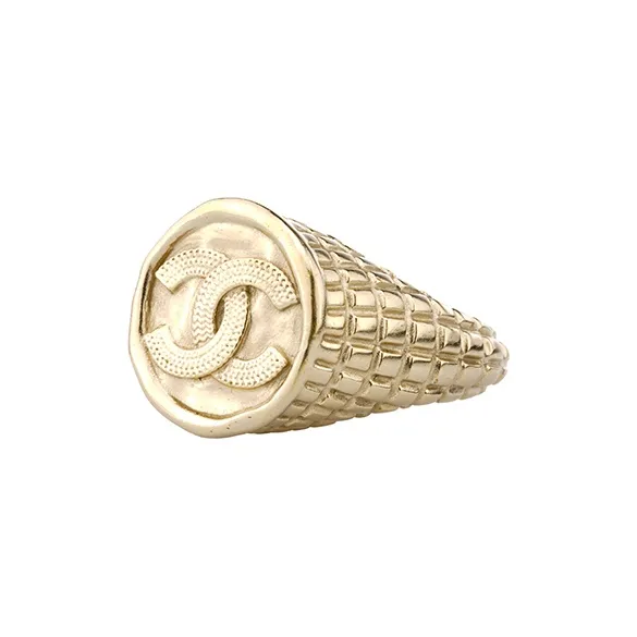CHANEL Rings Unisex Gold-1