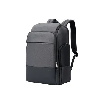 BOPAI Fabric Travel Essentials Backpack Men's Black/Gray