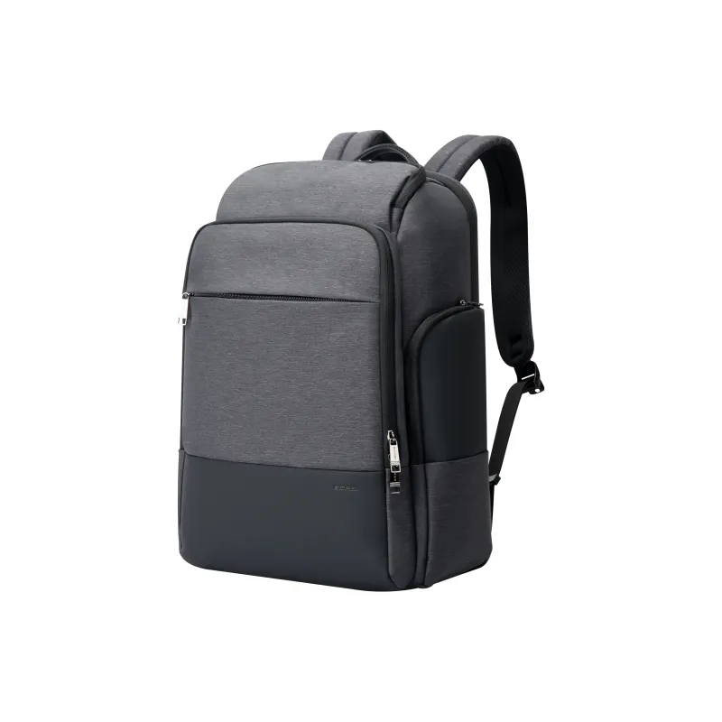 BOPAI Fabric Travel Essentials Backpack Men's Black/Gray-0