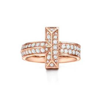 TIFFANY & CO. T Rings Women's Rose Gold