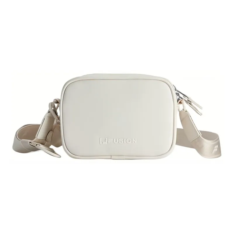 FILA FUSION Polyurethane With Synthetic Leather Cute Bear Camera Bag, Shoulder Bag, Crossbody Bag Unisex Steam White-3