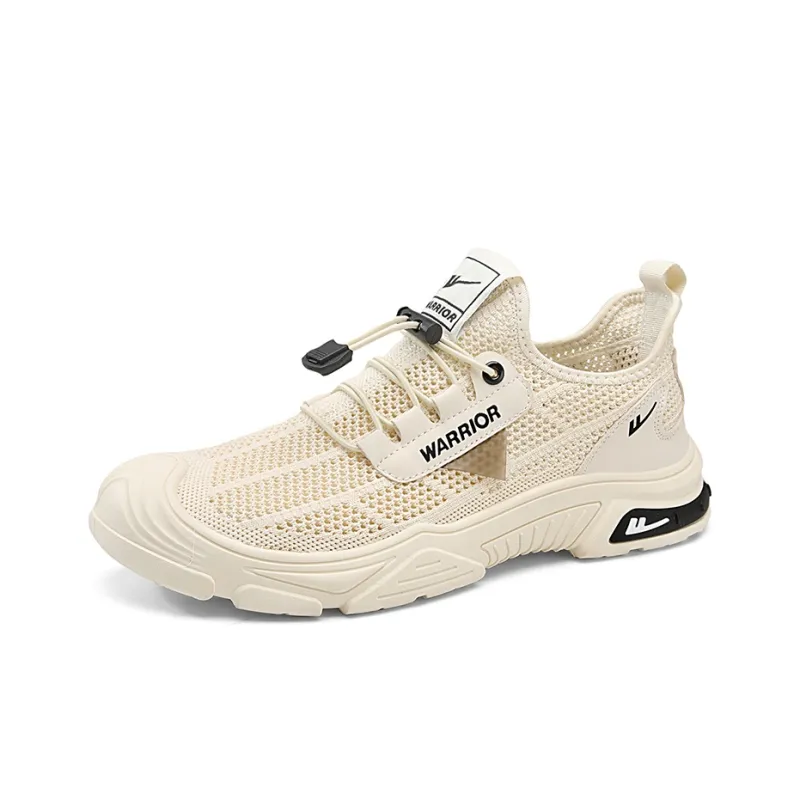 Warrior Breathable And Lightweight Low Top Outdoor Shoes Men's Beige-1