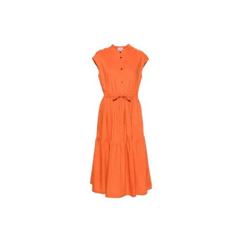 WOOLRICH Short-Sleeved Dresses Women's Burnt Orange