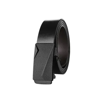 LUCKY LION Innerwear Automatic Buckle Pants Belt For Youth Casual Business Pants Cow Split Leather Belts Men's
