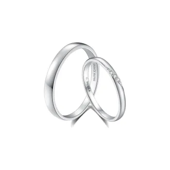 FANCI 18K Gold White Gold Rings Unisex