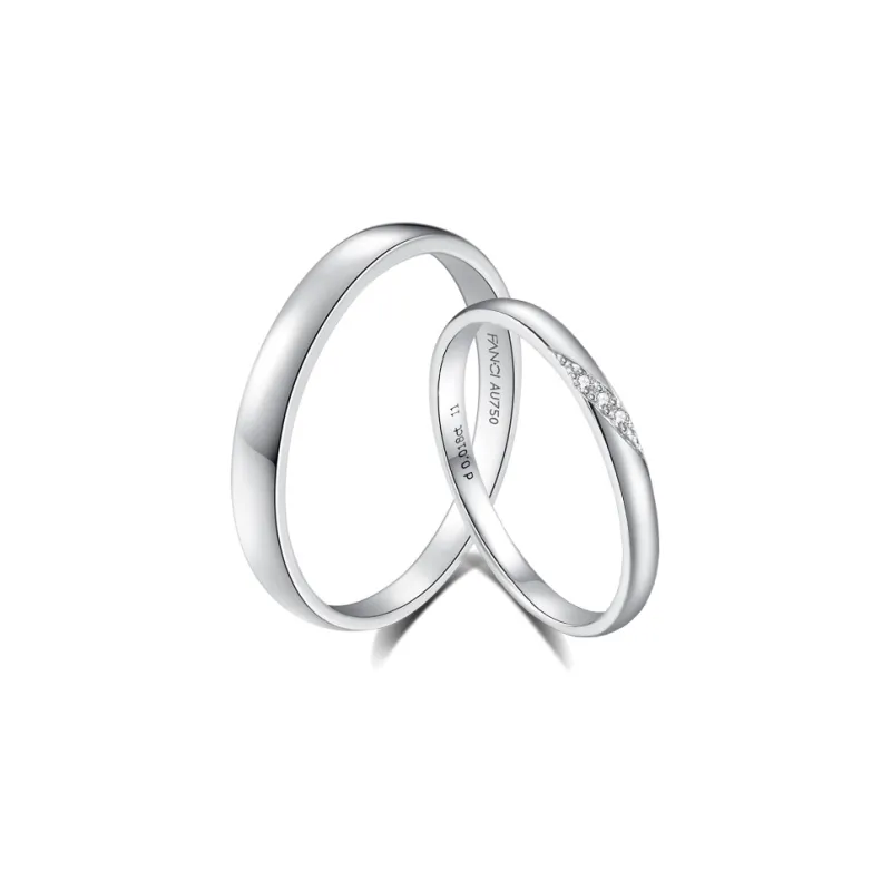 FANCI 18K Gold White Gold Rings Unisex-0