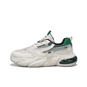 DEERWAY Cushioning Anti Slip Wear Resistant Breathable Coverage Balance Lightweight Low Top Chunky Sneakers Men's