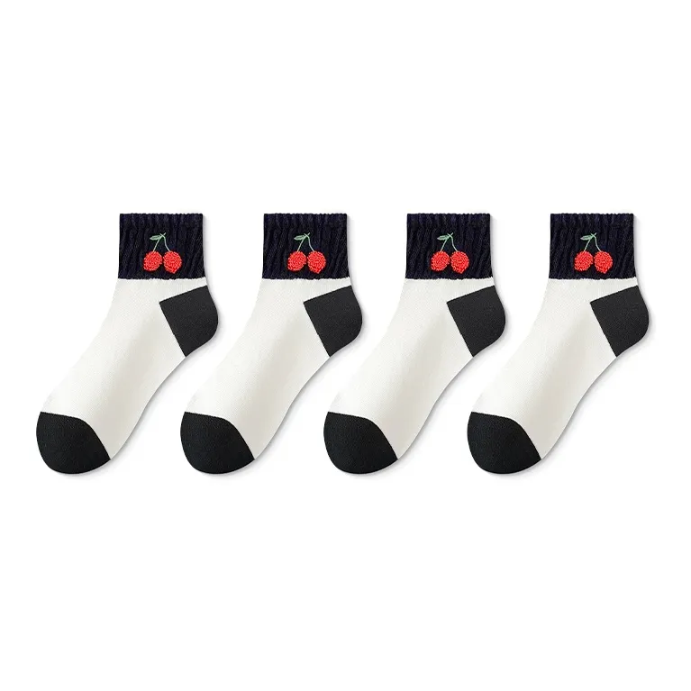 Taste The Color Ankle Socks Women's 4 Pack-7