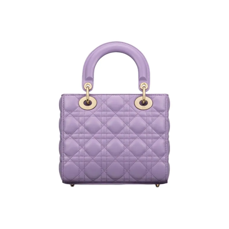 DIOR Lady DiorMy ABCDior Sheepskin Lady Dior Bag, Shoulder Bag, Crossbody Bag, Handbag Small Size Women's Light Purple-3