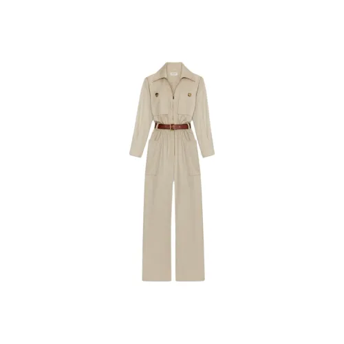SAINT LAURENT Jumpsuit Women's Light Beige