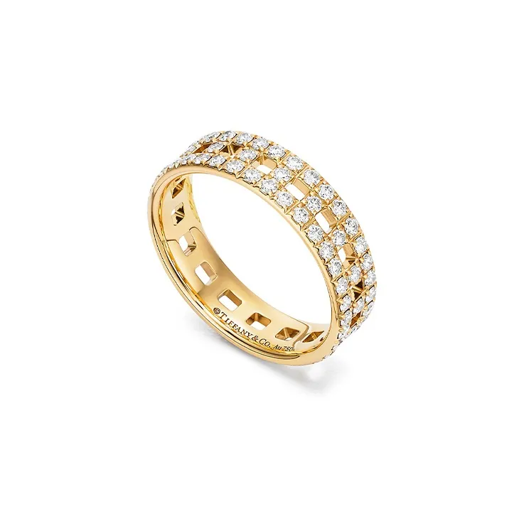 TIFFANY & CO. T 18K Gold Rings Unisex-1