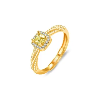 TRUE ME Alloy Small Square Candy Ring Women's
