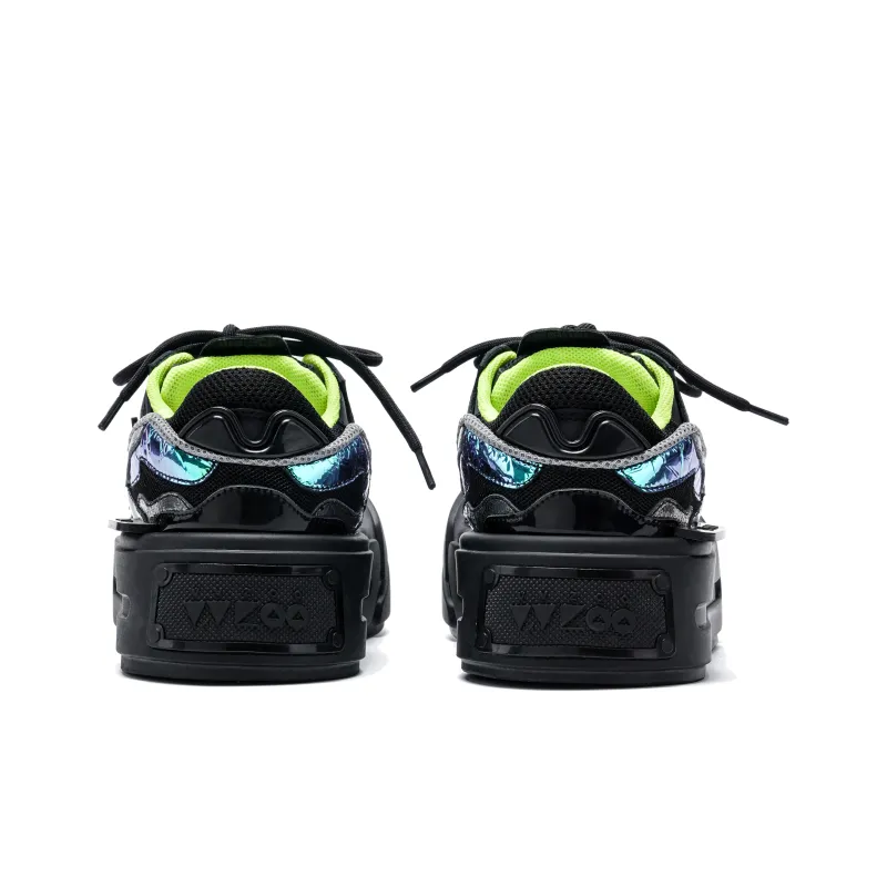 VINYVIOLA Slip Resistant Cushioning Wear Resistant Height Increasing Low Top Skateboard Shoes Women's-5