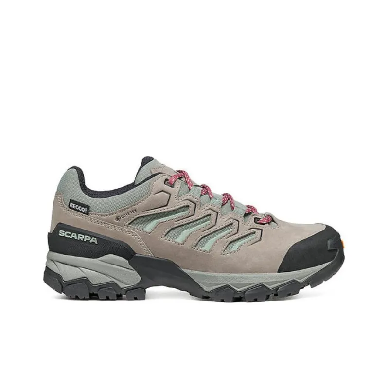 SCARPA Gtx Wmn Cushioning Wear-Resistant Low-Top Hiking Shoes Women's Brown Green-1