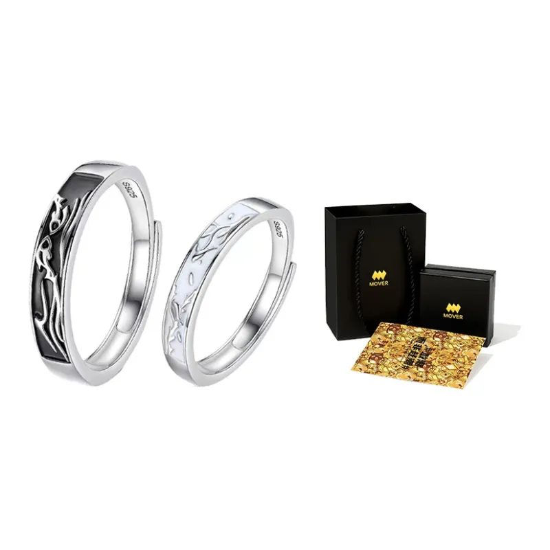MOVER Rings Unisex Flying Bird And Swimming Fish Couple Ring-1