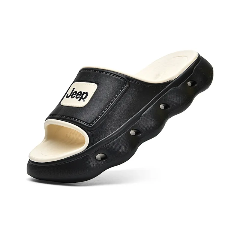 Jeep Quick Dry Slide Slippers Unisex Black-2