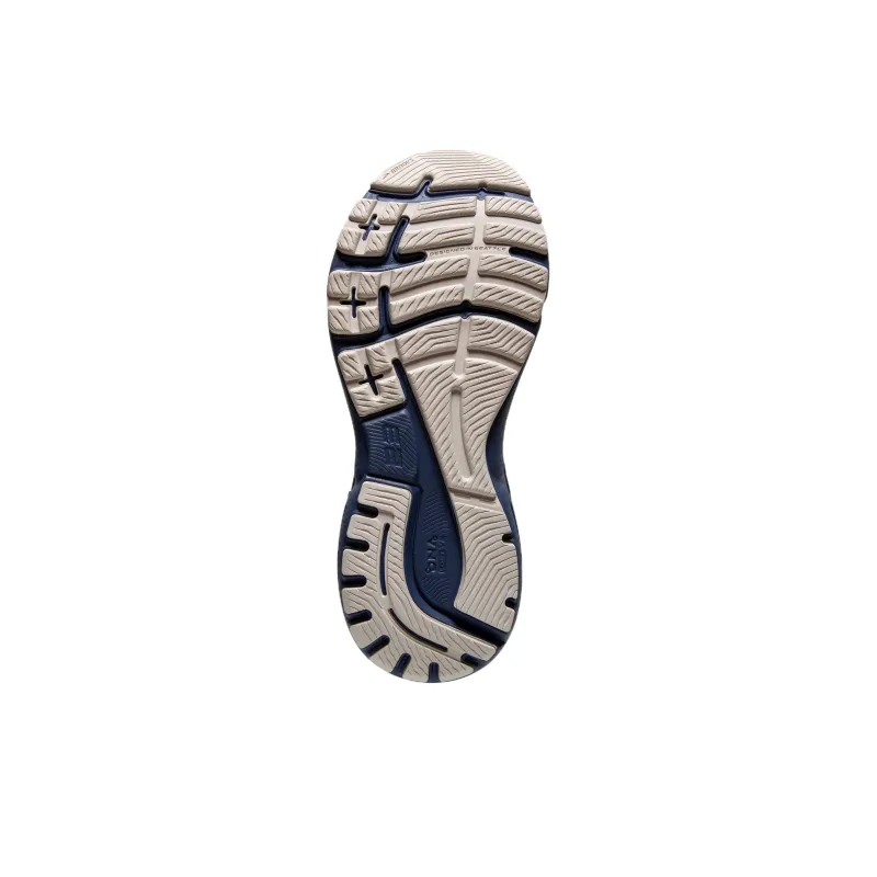 Brooks Adrenaline GTS Cushioned Wear Resistant Slip Resistant Low Top Casual Running Shoes Men's Blue Yellow-6