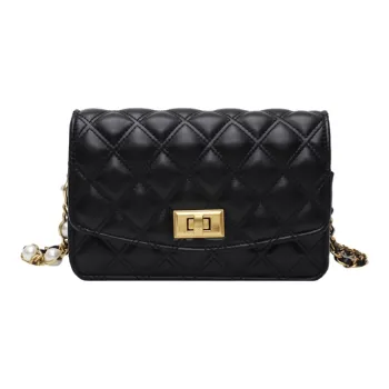 JANE KLAIN PU Shoulder Bag Crossbody Bag Regular Unisex Black/White