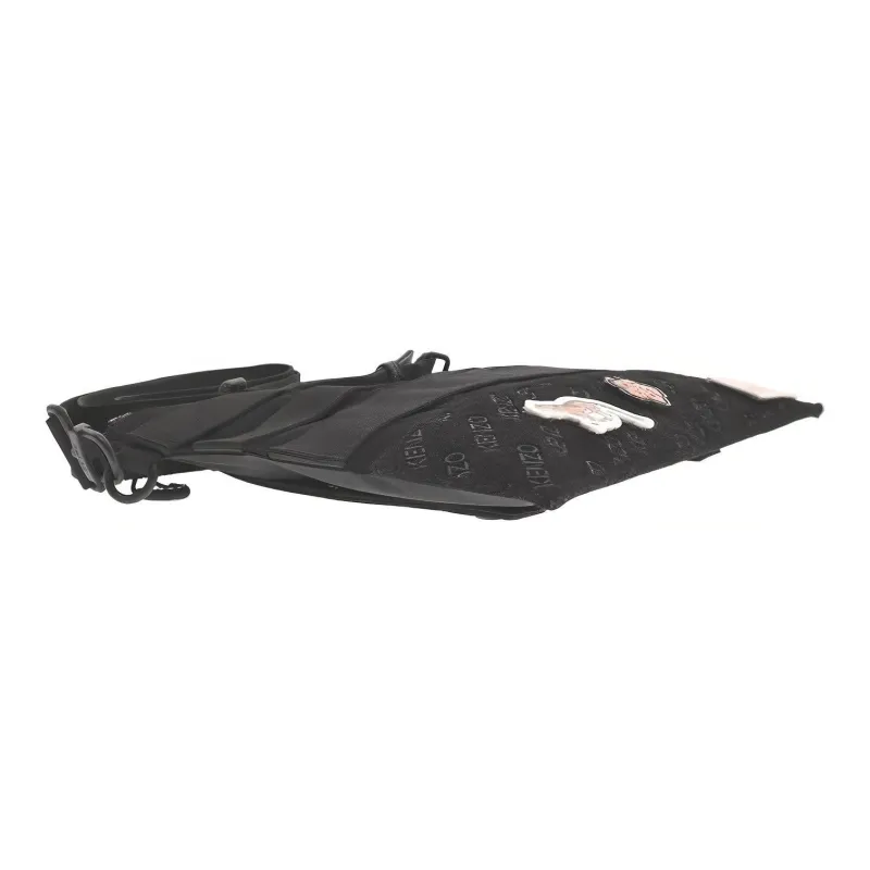 KENZO Nylon Envelope Bag, One Shoulder Crossbody, Clutch Large Size Men's Black-3