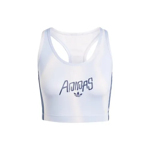 Adidas Logo-print Cropped Performance Top