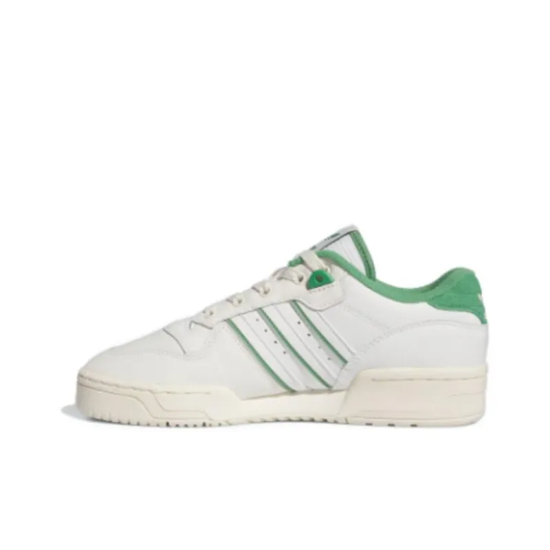 Adidas Originals Rivalry LOW Low Top Skateboard Shoes Women's White Green-0