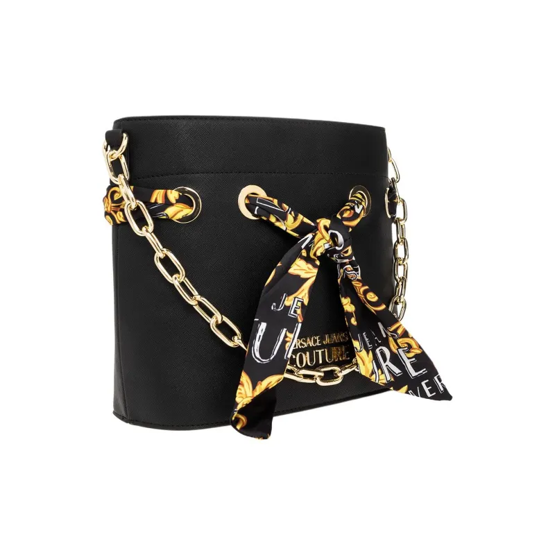 VERSACE JEANS COUTURE Polyester Bucket Bags Shoulder Bags Women's Black-1