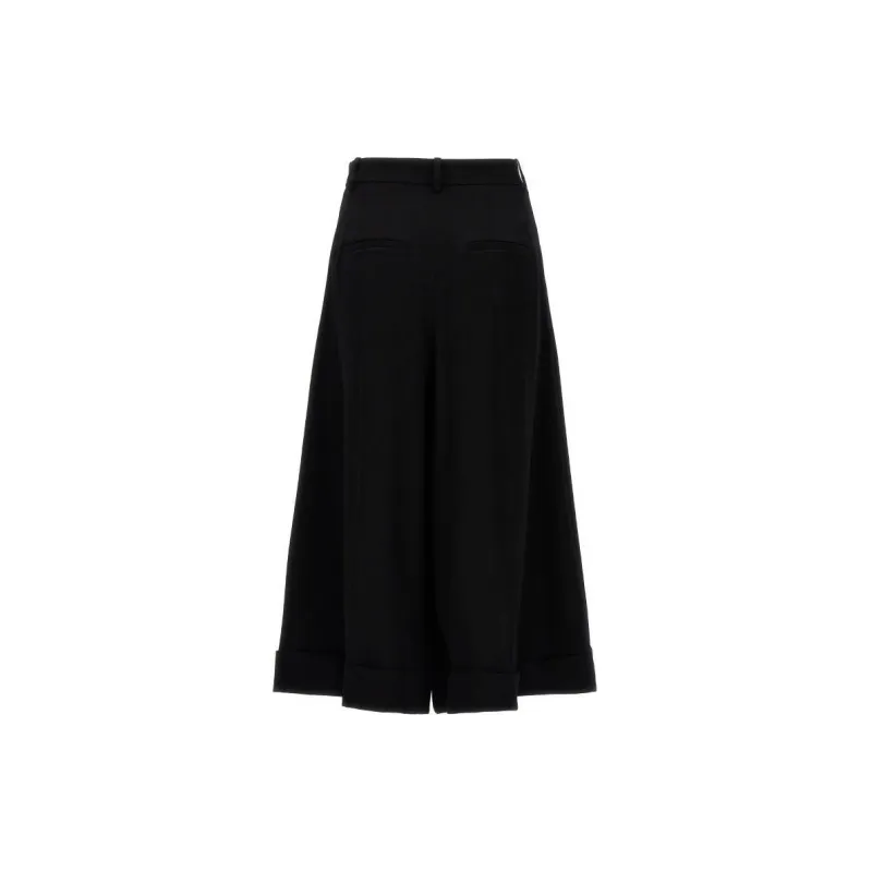 ROCHAS Pleated Wool Culottes-1