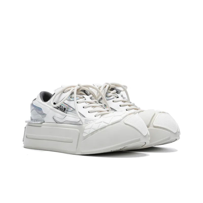 VINYVIOLA Slip Resistant Cushioning Wear Resistant Height Increasing Low Top Skateboard Shoes Women's-9