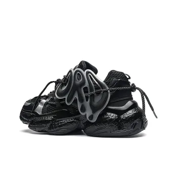 ORD Wear-resistant Lightweight Breathable And Non-slip. Low-Top Chunky Sneakers Unisex Black