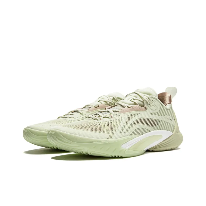LiNing Speed 10 Avocado BOOM Technology Cushioning Anti Slip And Wear Resistant Low Top Basketball Shoes Men's Green-2