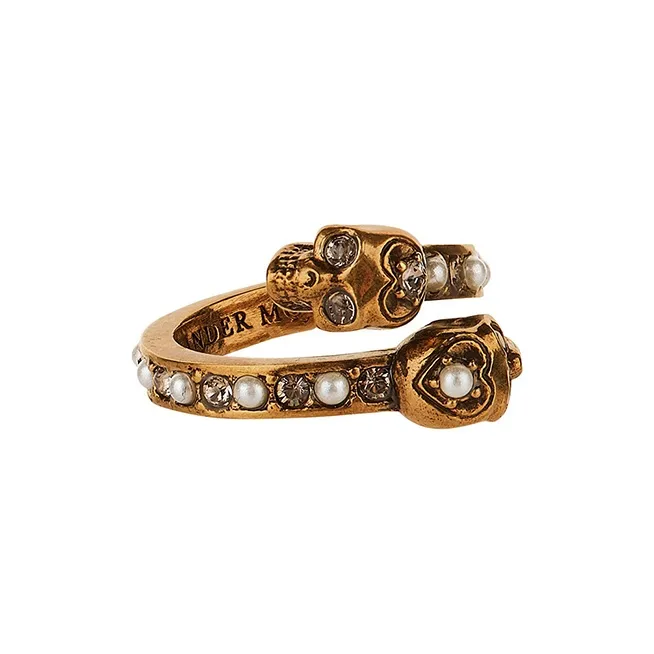 Alexander McQueen Wrapped Skull Ring-3