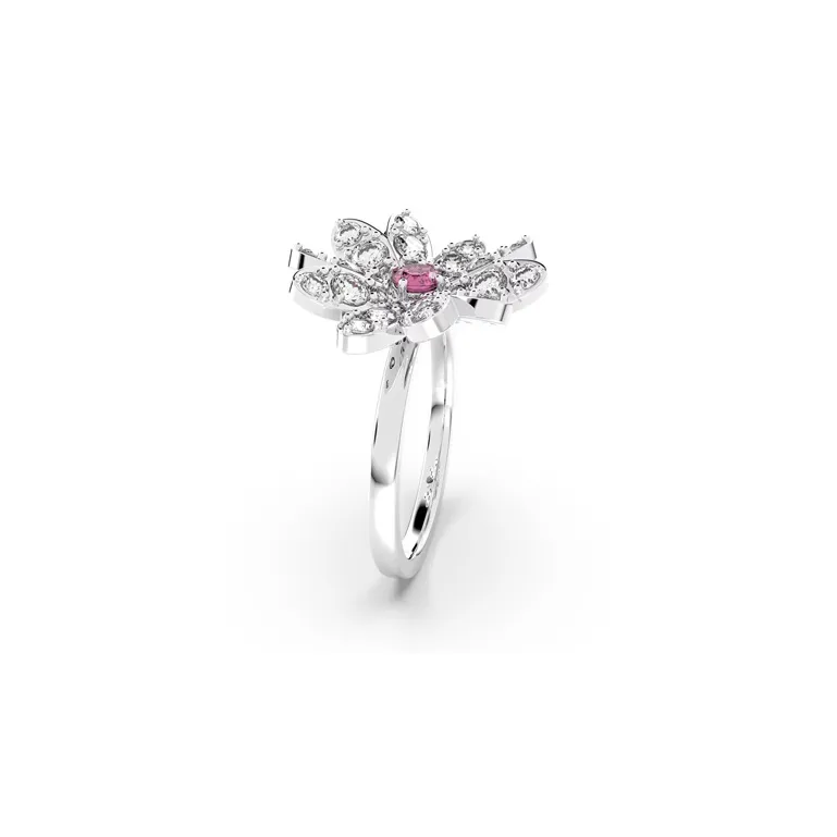 Swarovski Eternal Flower Rings Women's Silver-2